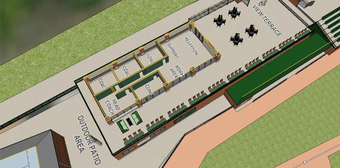 baseball facilities rendering