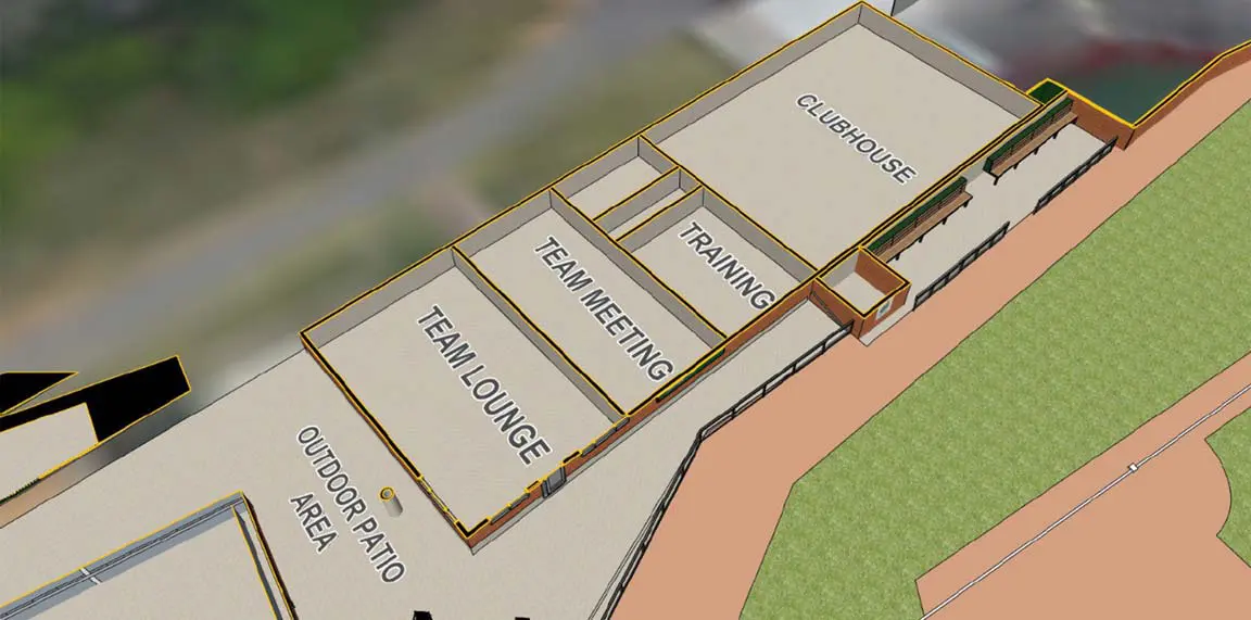 baseball facilities rendering